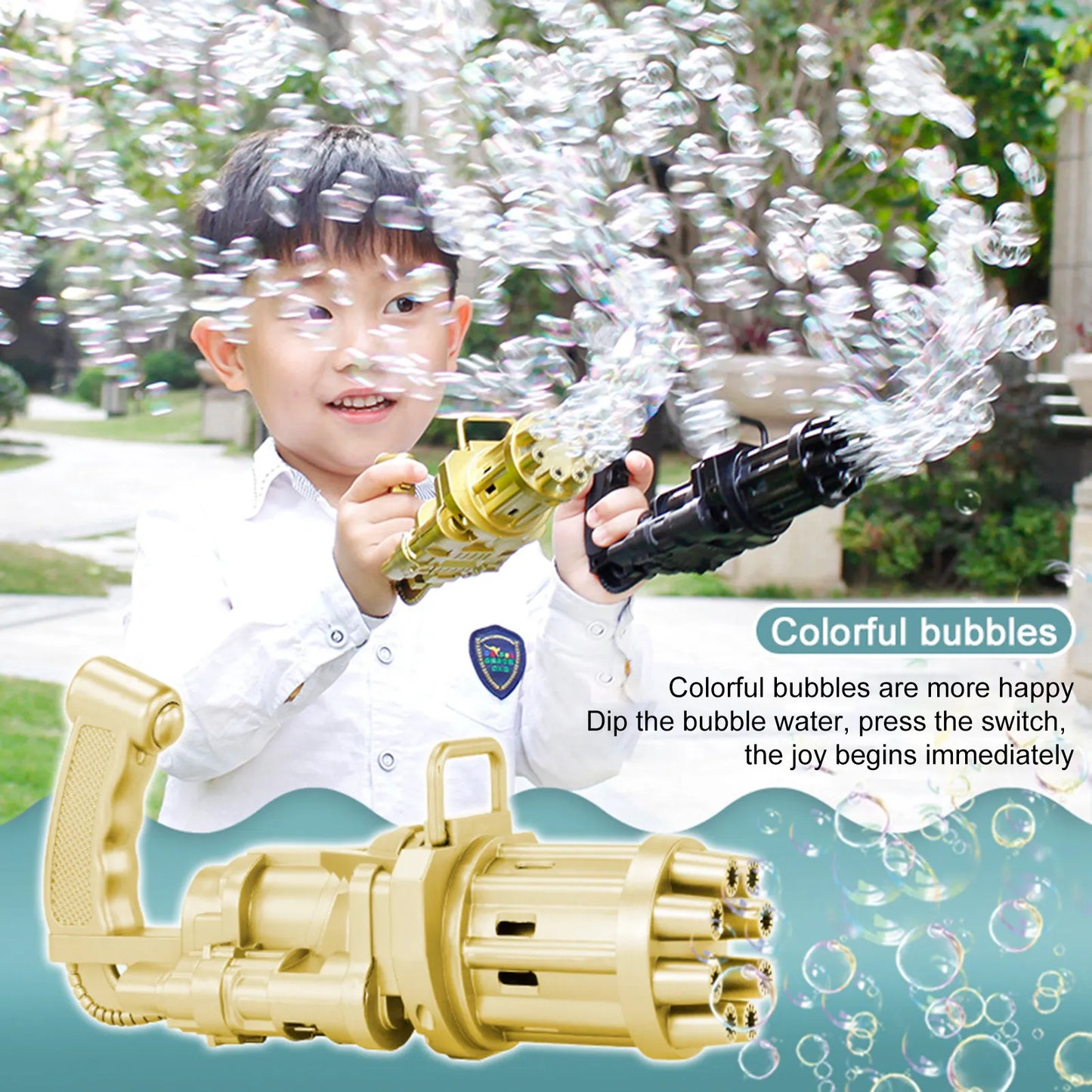 Plastic Bubble Gun Toy for Kids
