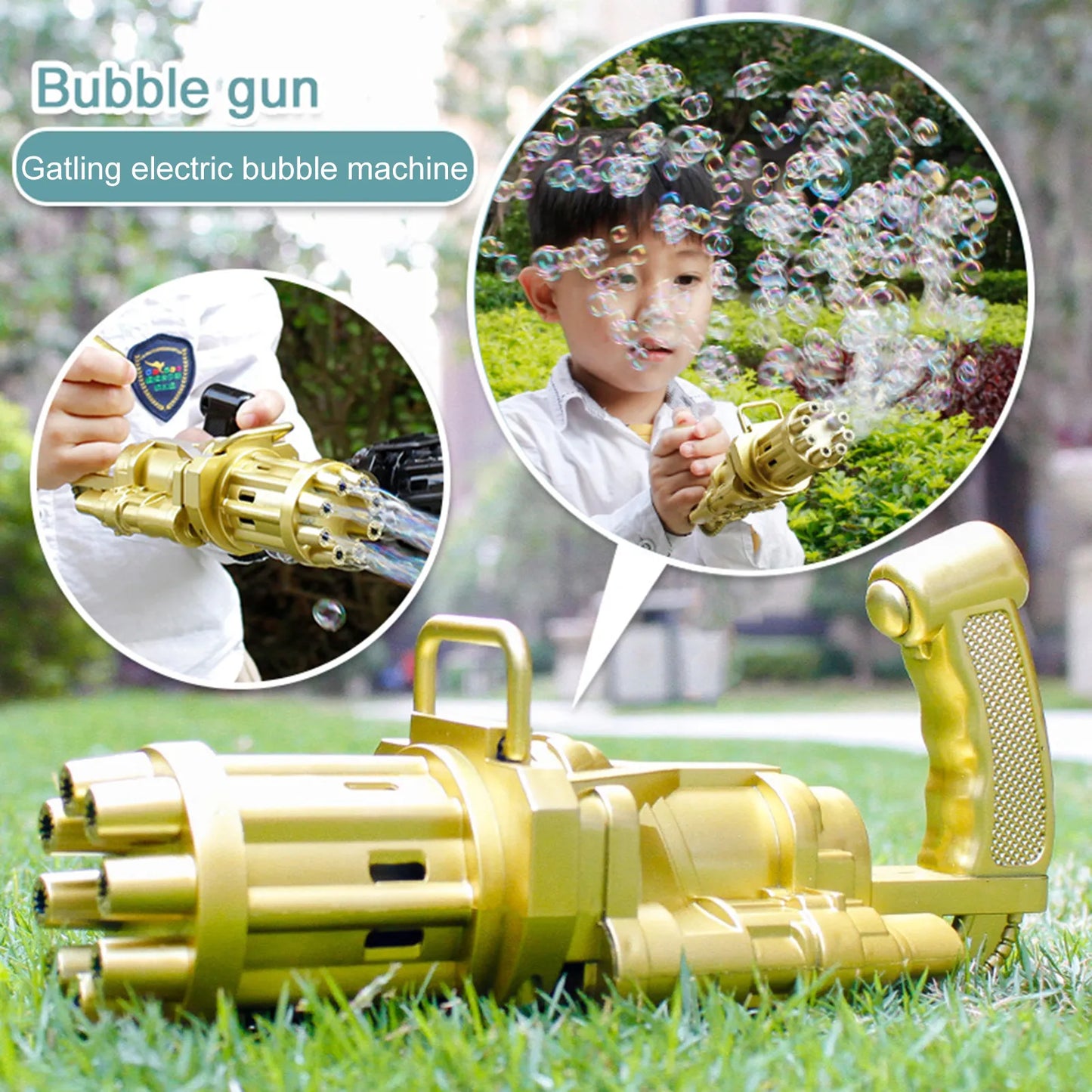 Plastic Bubble Gun Toy for Kids