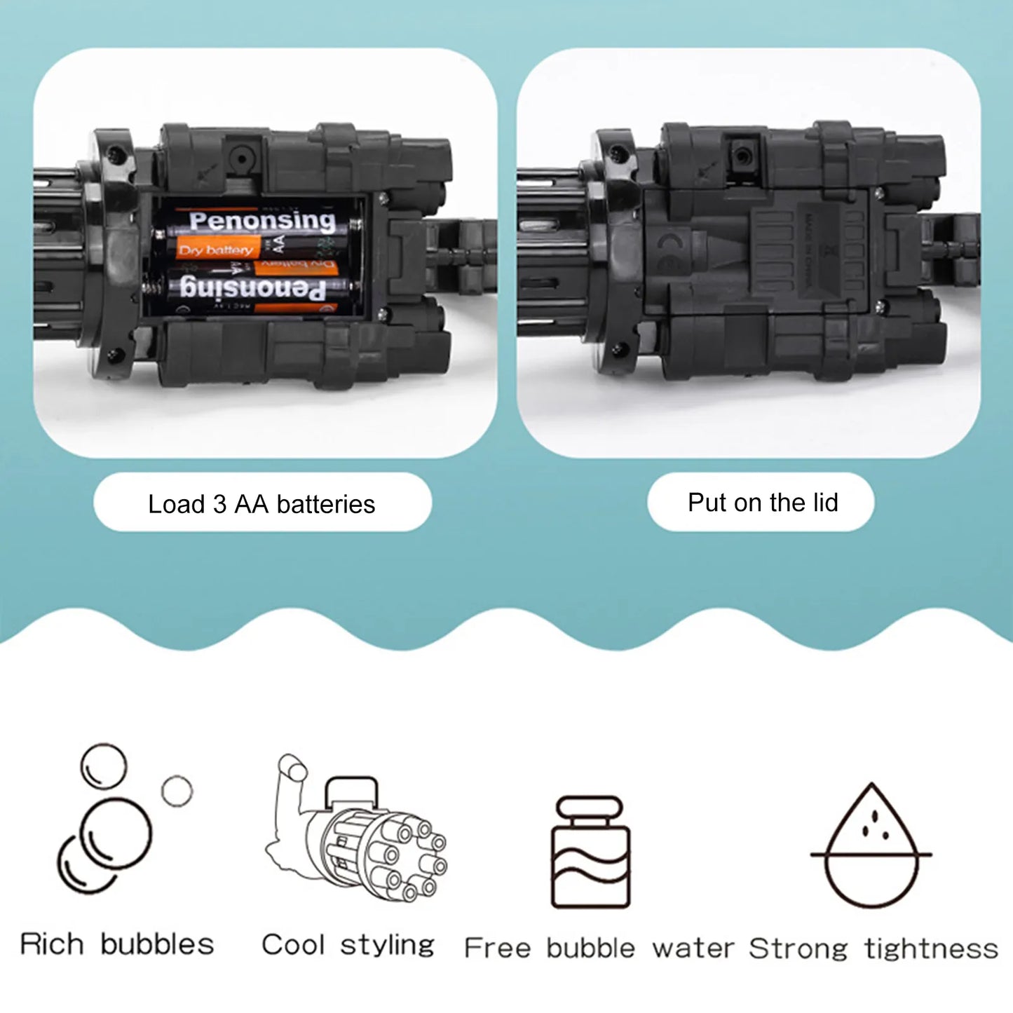 Plastic Bubble Gun Toy for Kids